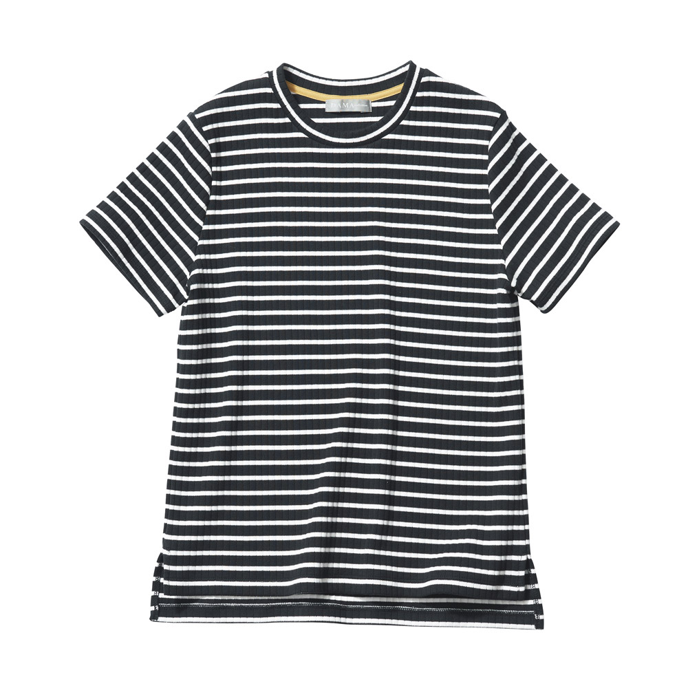 スビンギザコットン ワイドリブ半袖Tシャツ Tシャツ カットソー A21101