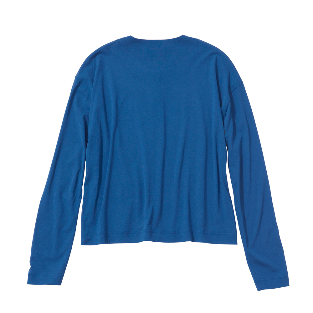 強撚コットン クルーネックカーディガン ショートカーディガン カーディガン ボレロ A21201