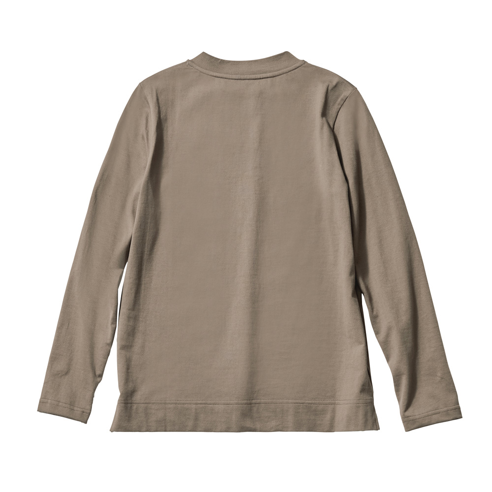 コットン ラインストーン付きVネック 9分袖Tシャツ Tシャツ カットソー A21301