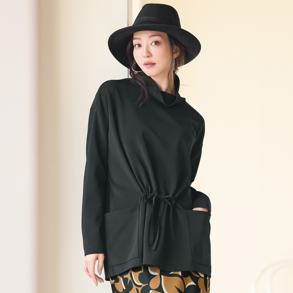 新品入荷 チュニック ハイネック ダンボールジャージー 通販 ディノス - トップス