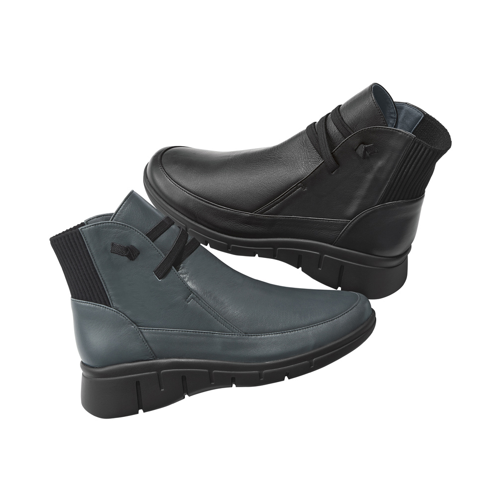 VITA NOVA/ヴィタノーヴァ バックゴア レザー ショートブーツ ブーティ ショートブーツ ブーツ A25602