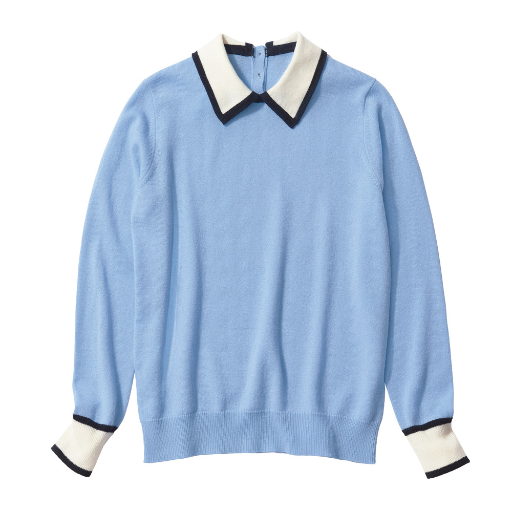 カシミヤニット 襟付き プルオーバー ニットセーター ニット セーター A27701