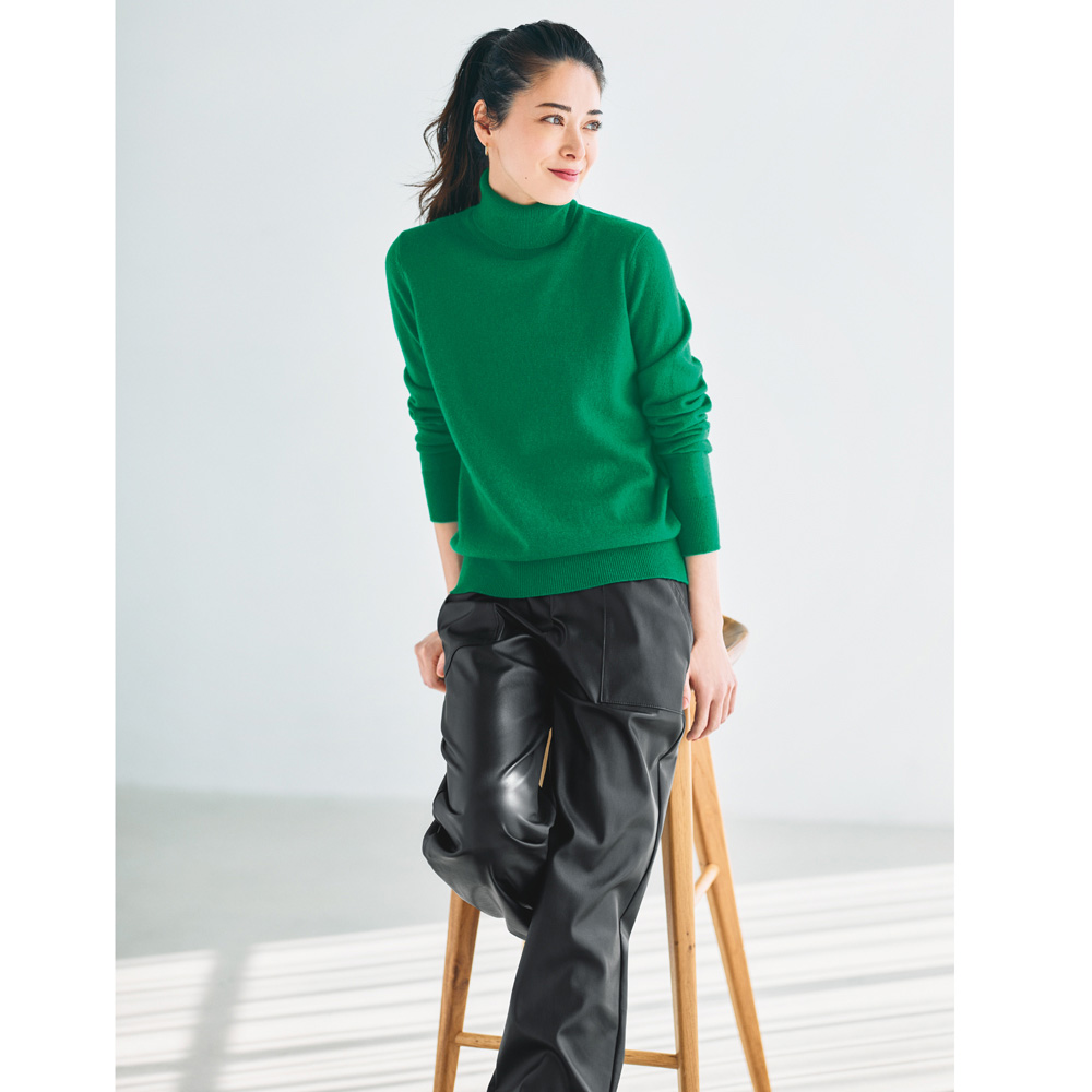 カシミヤニット タートルネック プルオーバー ニットセーター ニット セーター A28101