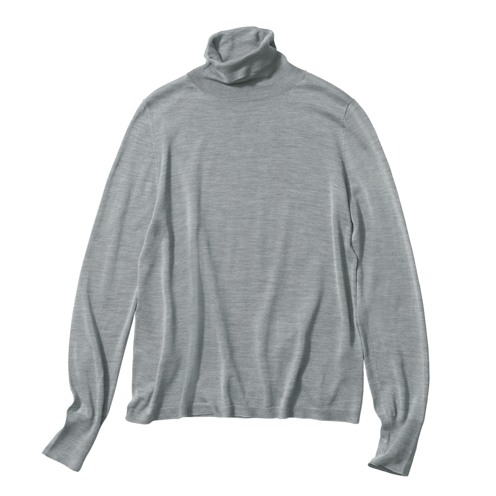 シルクニット タートルネック 長袖 プルオーバー ニットセーター ニット セーター A29202