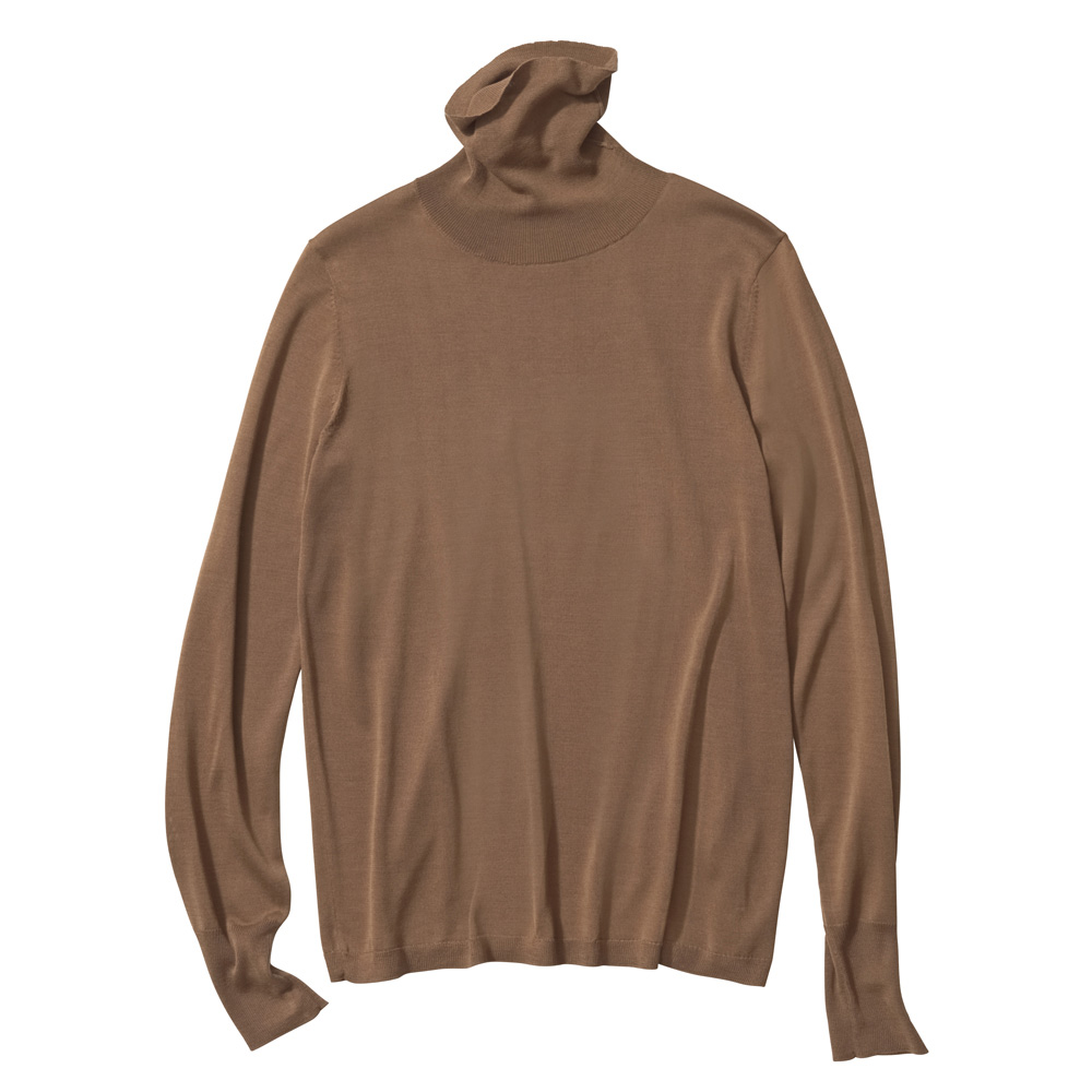 シルクニット タートルネック 長袖 プルオーバー ニットセーター ニット セーター A29202