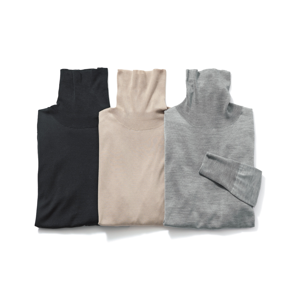 シルクニット タートルネック 長袖 プルオーバー ニットセーター ニット セーター A29202