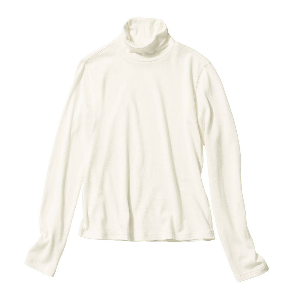 コットンカシミヤ ジャージー ハイネック プルオーバー プルオーバー シャツ ブラウス A32301