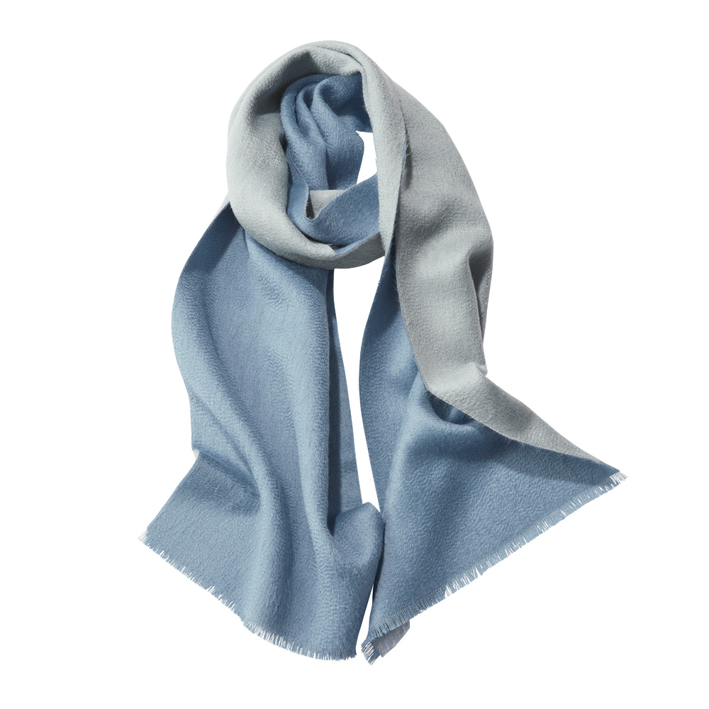 ベビースーリーアルパカ バイカラー マフラー（ペルー製） マフラー スヌード ストール スカーフ A32601