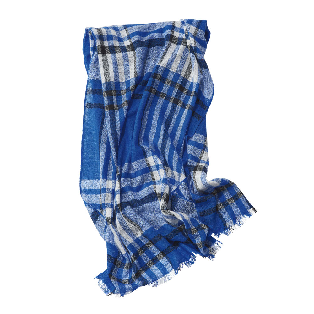 カシミヤガーゼ チェック柄 ストール ストール スカーフ マフラー A32801