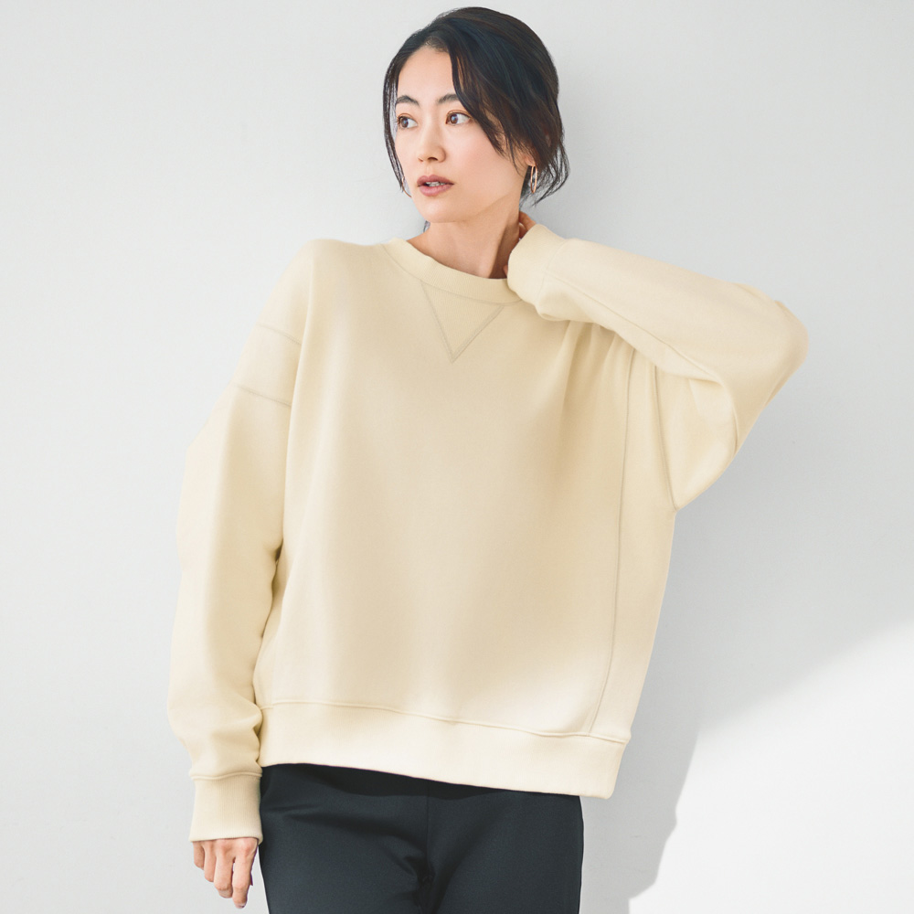 裏起毛 ビッグシルエット スウェット プルオーバー スウェット トレーナー パーカー A32302