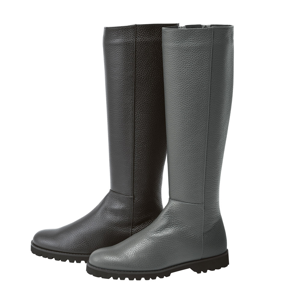 イタリアンレザー タンクソール ロングブーツ ロングブーツ ミドルブーツ ブーツ A32602