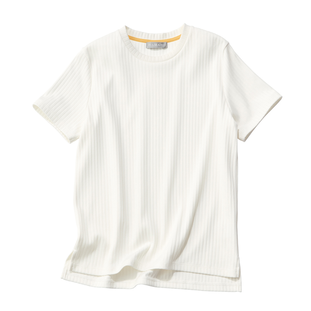 スビンギザコットン ワイドリブ 半袖Tシャツ プルオーバー シャツ ブラウス A35001