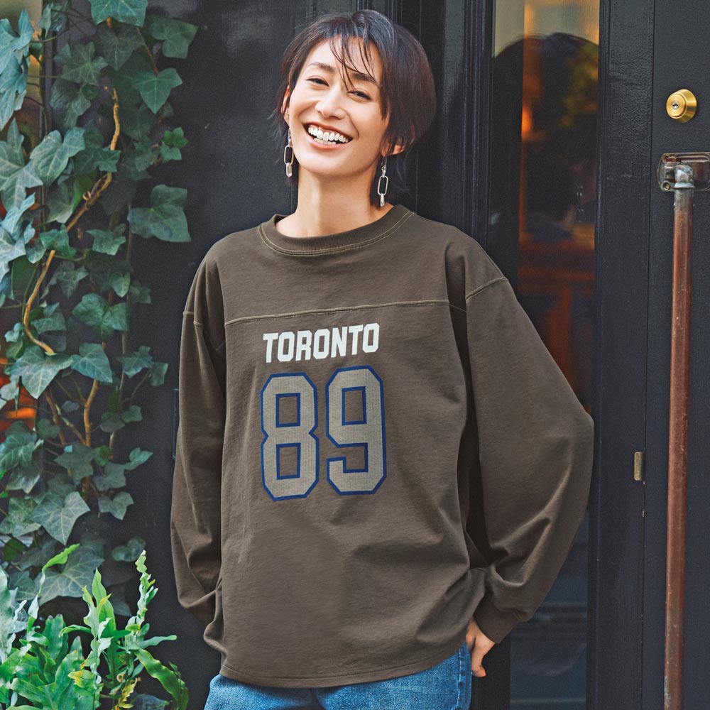 接触冷感 ナンバーロゴプリント フットボールTシャツ 通販 - ディノス