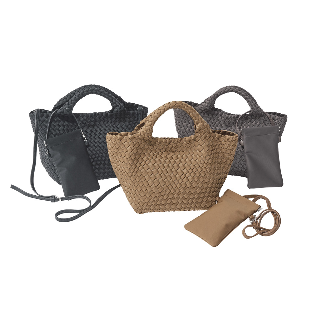 QUAY/キー ポシェット付き メッシュ 2WAY トートバッグ トートバッグ バッグ A37902