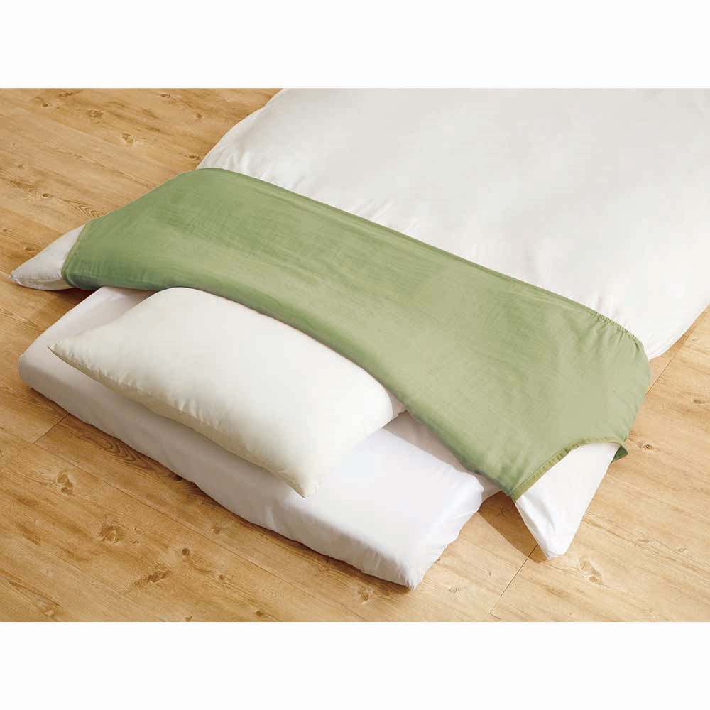 二重ガーゼ ふとん衿カバー 3枚組（シングル用） 機能性雑貨 機能性ウェア 雑貨 YA2902