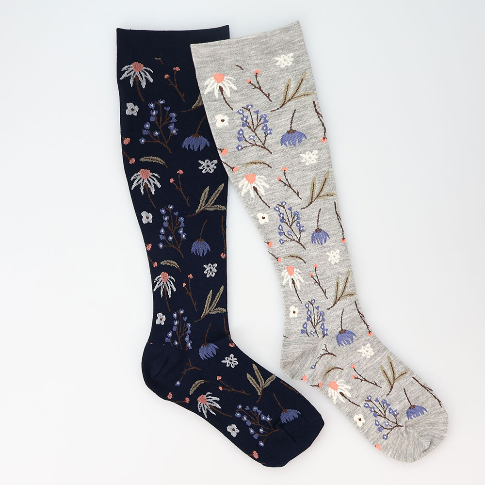 綿混着圧ソックス 2足組 機能性ウェア インナー 雑貨 YA3519