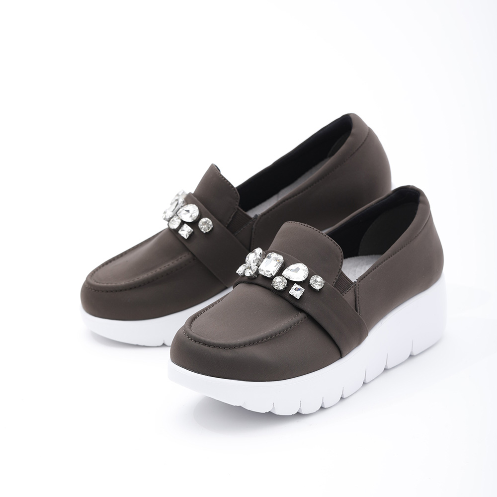 アイバランス シェイプスリッポン(ビジューデザイン) スニーカー ヒールスニーカー コンフォートシューズ YA3605