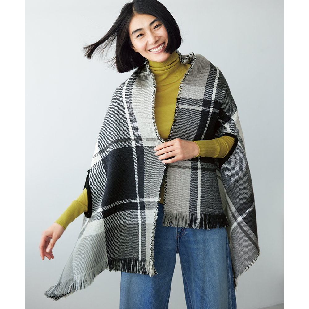 静電気防止加工 リバーシブルストール ストール スカーフ マフラー C18016