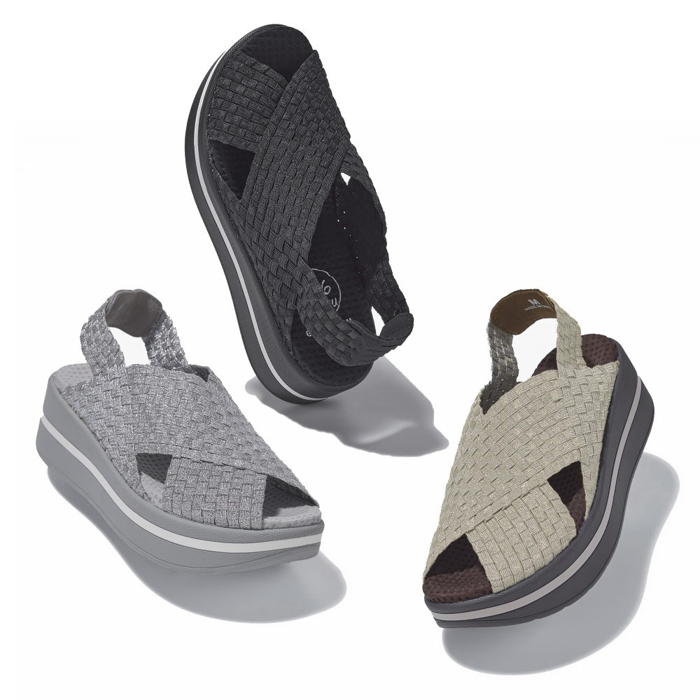 GOMU GOMU/ゴムゴム クロス 厚底 プラットフォームサンダル コンフォートパンプス シューズ スニーカー コンフォートシューズ C19002