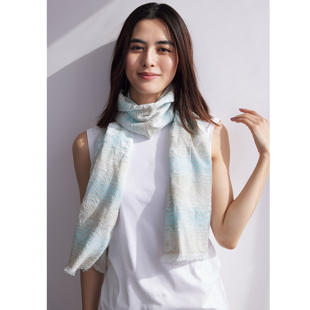 ひんやり冷感ストール ストール スカーフ マフラー C19016