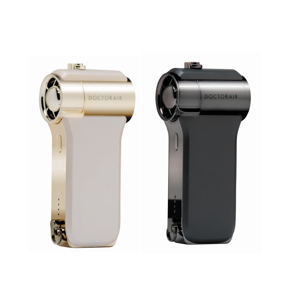 美品、　人気なDOCTOR AIR 時短クールダウン“大人の”ハンディファン【エアロジェット S】発売
