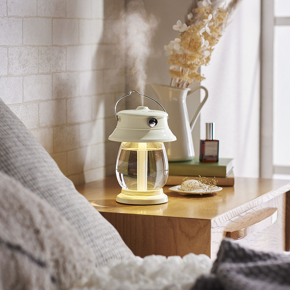 Toffy/トフィー 充電式LEDランタン加湿器 通販 ディノス ロクシタン USBコンパクト加湿器
