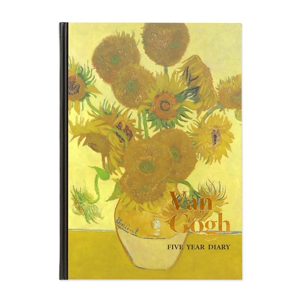 ディノス　絵画　ゴッホ　ひまわり　セット割あり 花瓶に入った3本のひまわり - ヴィンセント・ヴァン・ゴッホの