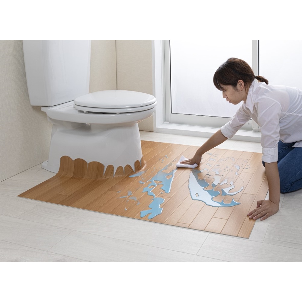 汚れが拭ける消臭トイレマット ジャンボ木目調 通販 - ディノス