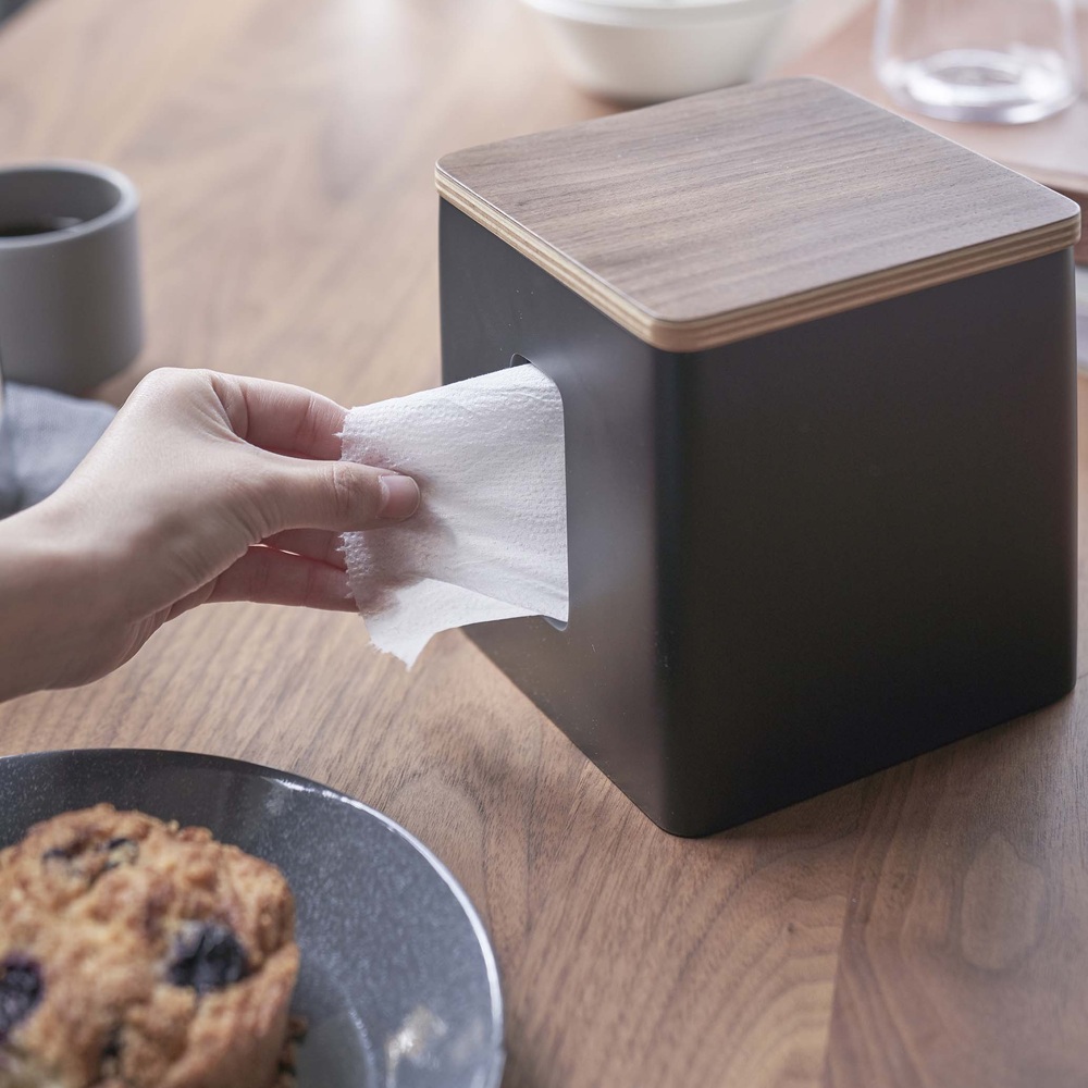 RIN ティッシュ&トイレットペーパーケース(Towerシリーズ) 通販 ディノス 104Lab. 杉皮 ティッシュケース ティッシュボックス ディノス
