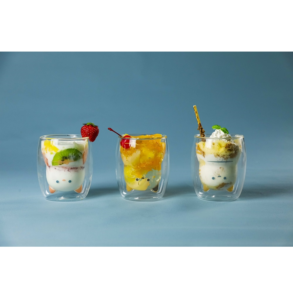 ぐでねこちゃんヘアクリップ春×ミケ猫（さくらストロベリー）