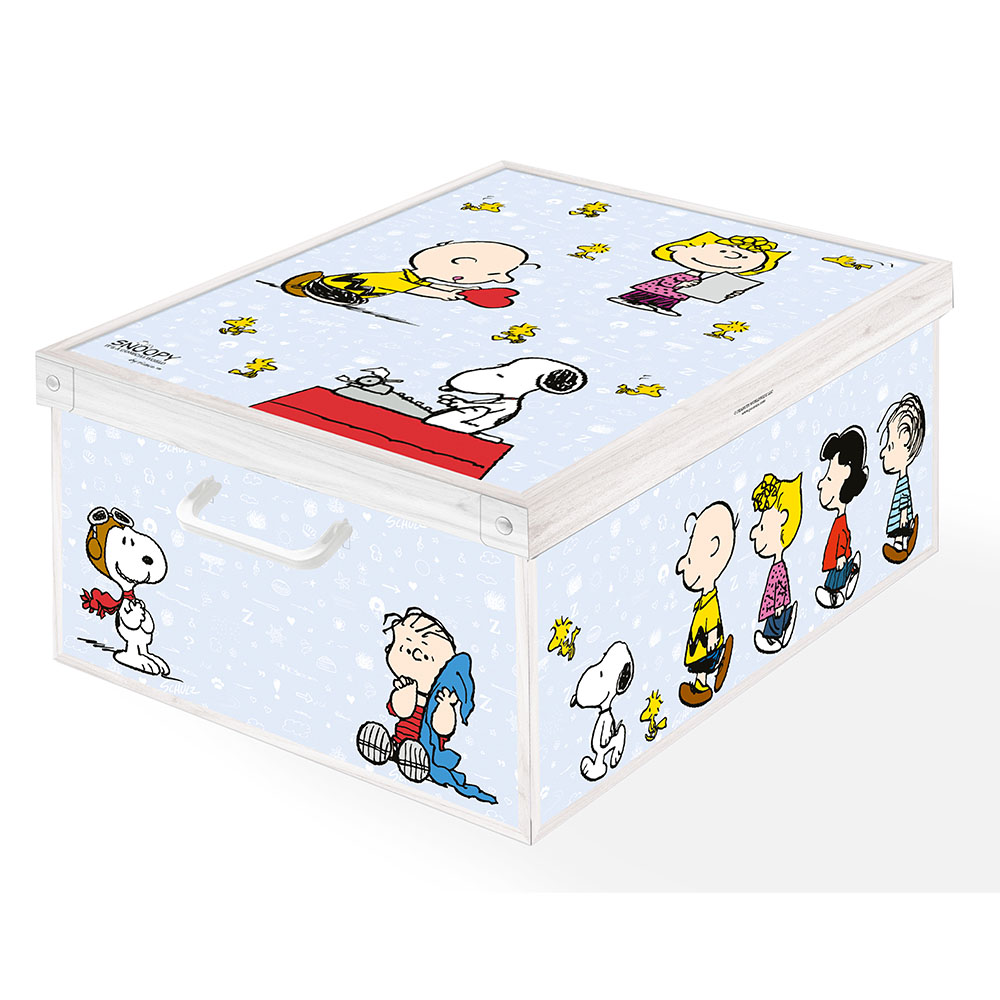 イタリア製収納ボックス 大 スヌーピー(1個) ピーナッツ スヌーピー キャラクターグッズ KR0055