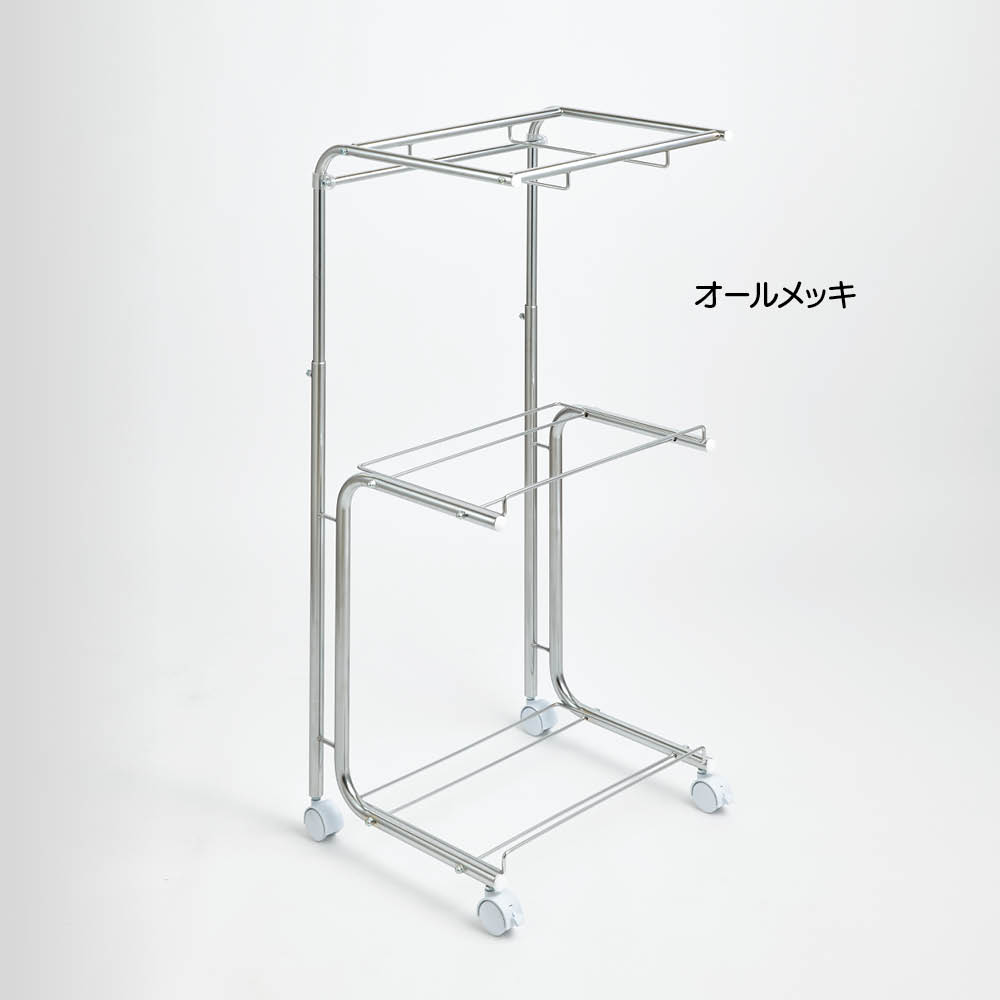 バスケット収納ラック 3段 洗濯機ラック ランドリーラック 洗濯用品 物干し KR0062