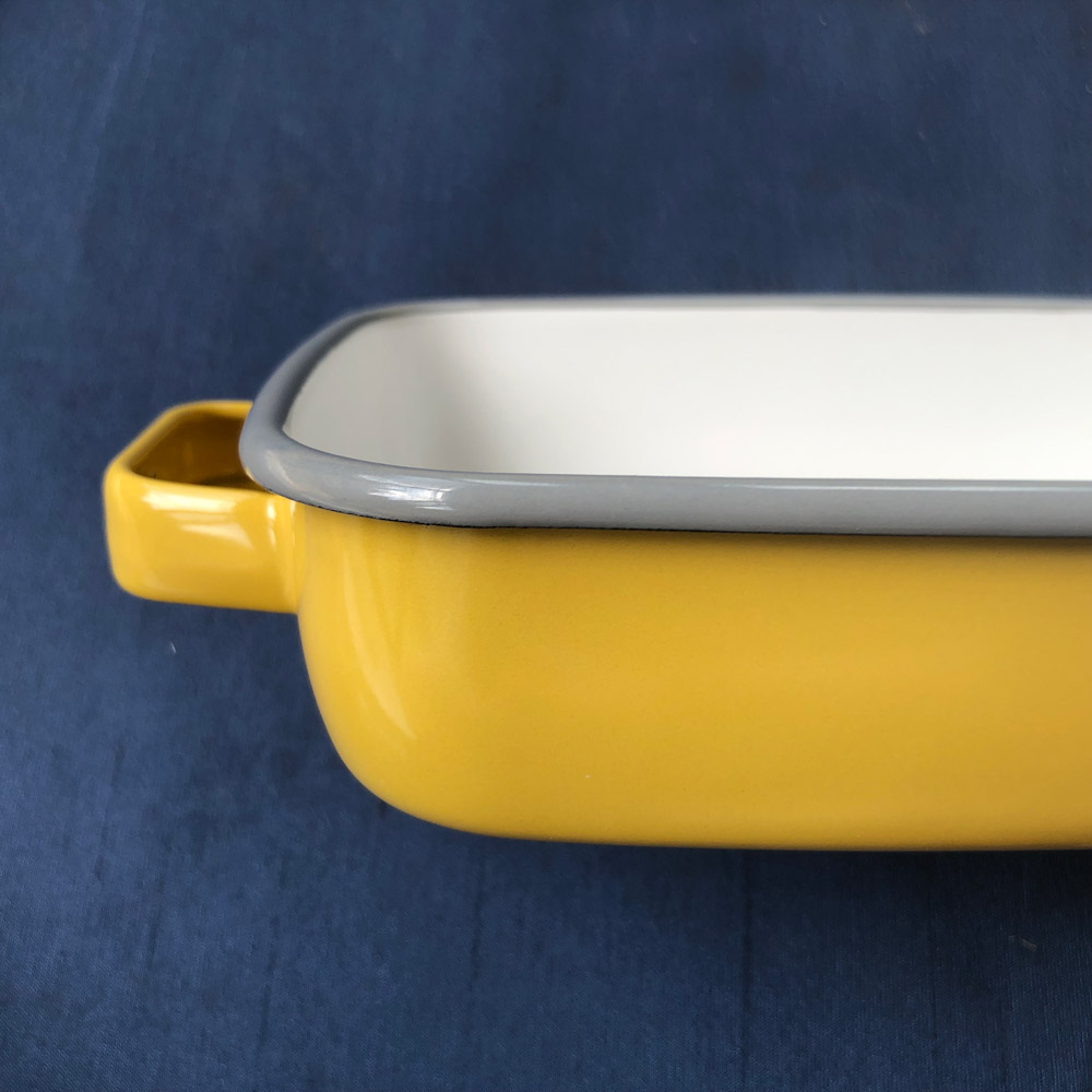 調理もできるホーロー容器 ホーローオーブンディッシュ1個 レクタングル 1.0L キャニスター 食品保存容器 保存容器 オイル KR0231