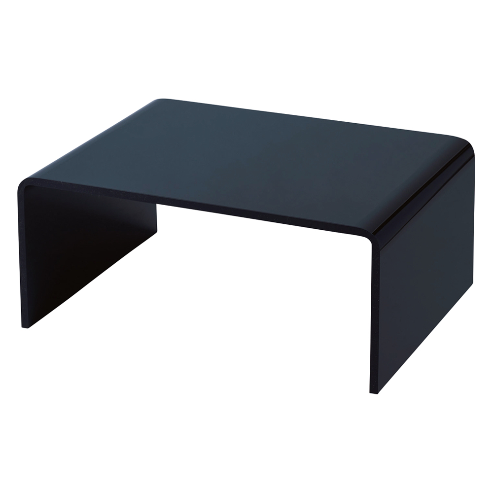 アクリル トースターラック ブラック&ホワイト 幅45cm キッチンカウンター上収納 キッチン収納 KR0265