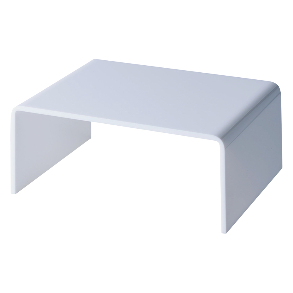 アクリル トースターラック ブラック&ホワイト 幅45cm キッチンカウンター上収納 キッチン収納 KR0265