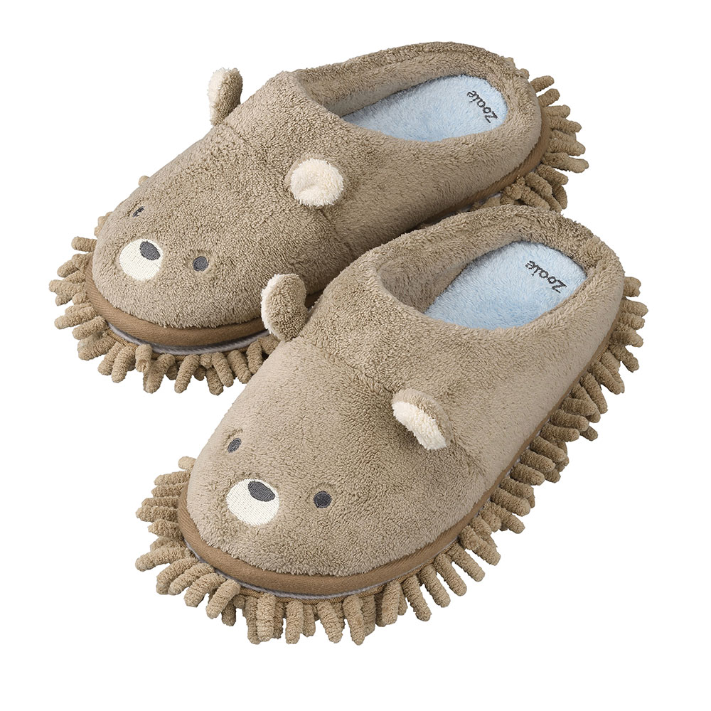 アニマルお掃除スリッパ スリッパ ルームシューズ タオル KR0279