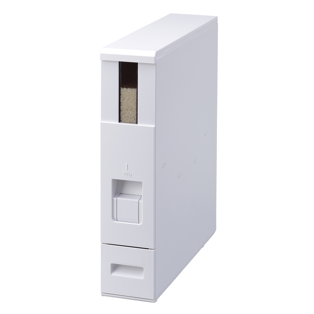 幅10cmの薄型米びつ（キャスター付き） 米6kg用 米びつ ライスストッカー KR0330