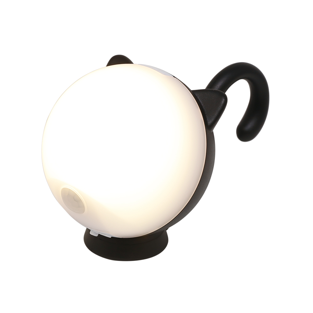 充電式まんまるねこちゃんセンサーライト 照明器具 ライト 時計 KR0420