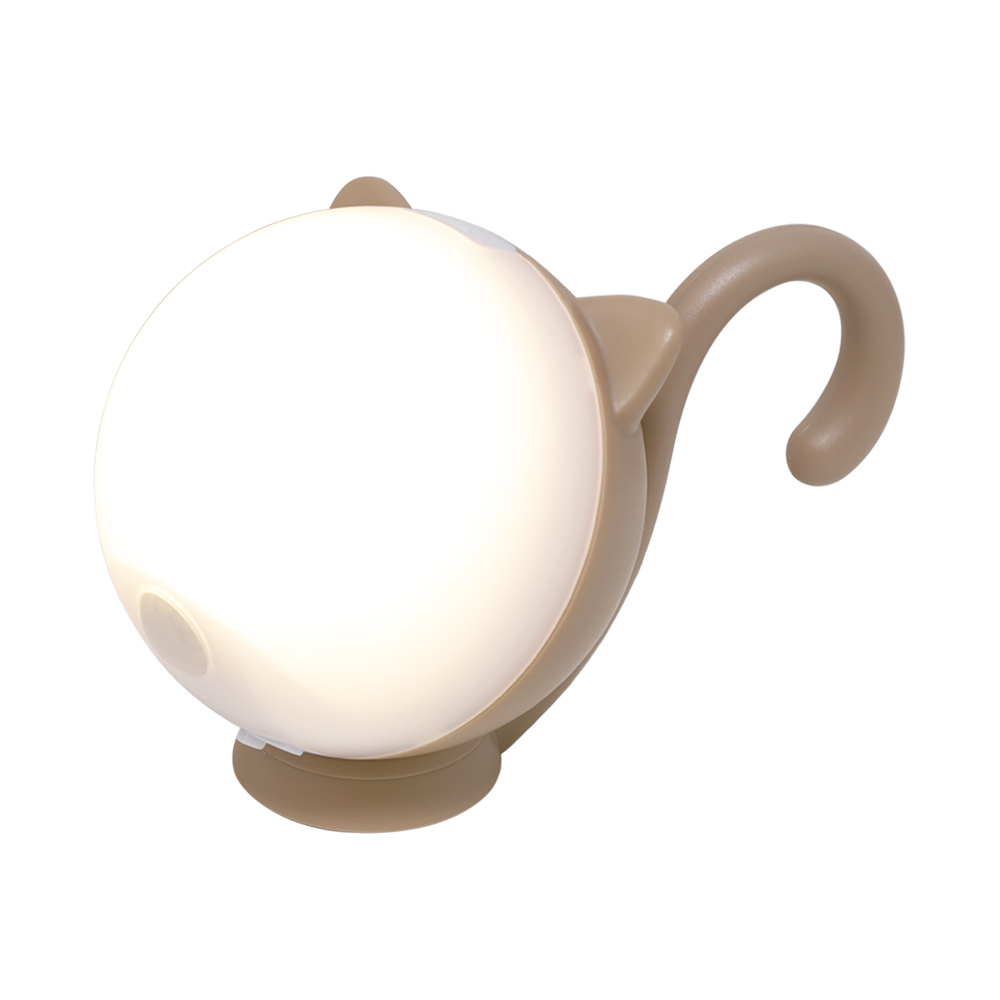 充電式まんまるねこちゃんセンサーライト 照明器具 ライト 時計 KR0420