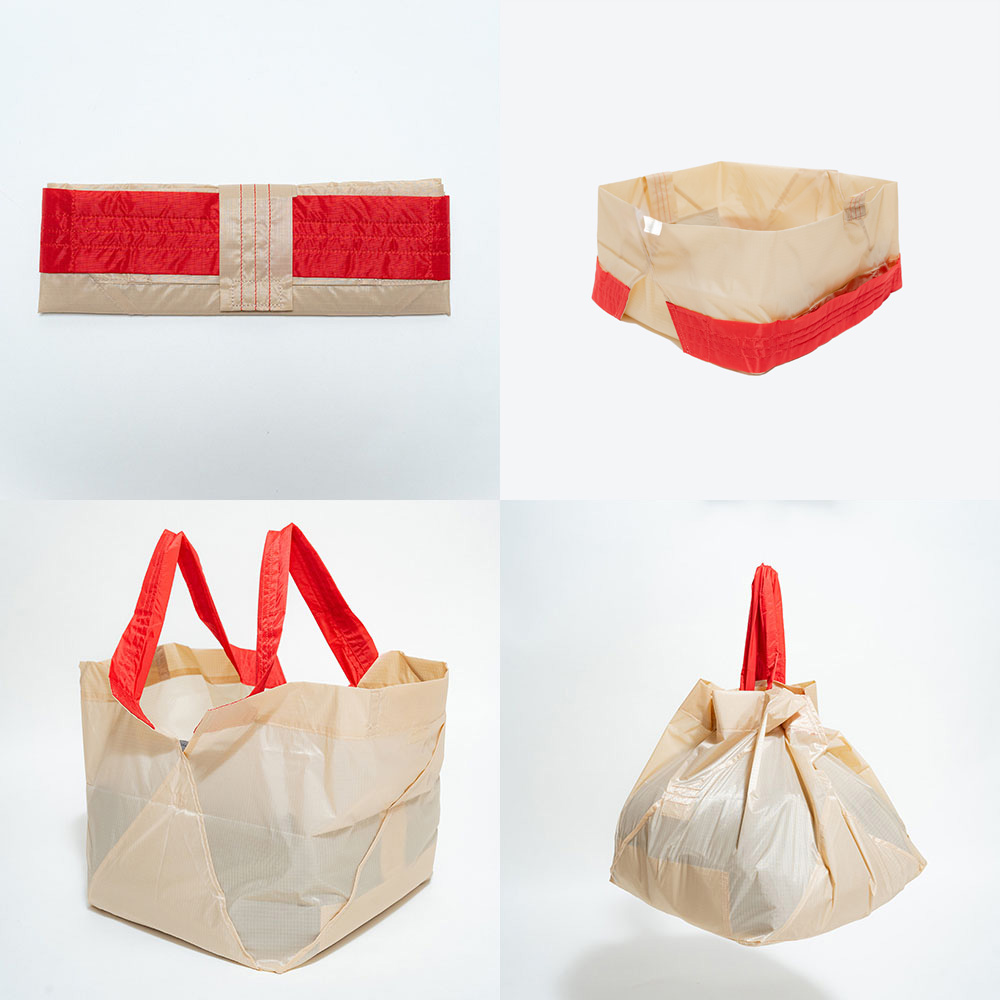 1秒で自立するエコバッグ オリバ / ORIBA セルフレジ対応 Lサイズ 日用品 便利グッズ 生活雑貨 KR0498