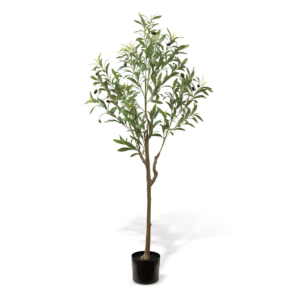 フェイクグリーン オリーブ 137cm 大型（人工観葉植物／組み立て式／CT触媒） フェイク インテリアグリーン 人工観葉植物 造花 KR0499