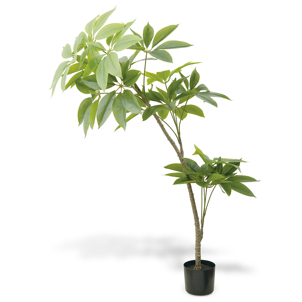 フェイクグリーン パキラ 140cm 大型（人工観葉植物／組み立て式／CT触媒） フェイク インテリアグリーン 人工観葉植物 造花 KR0501