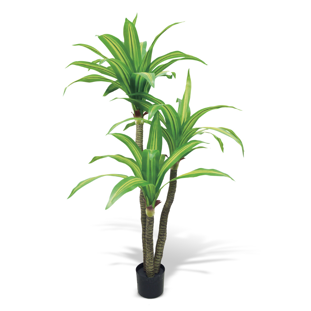フェイクグリーン ドラセナ 158cm 大型(人工観葉植物/組み立て式/CT触媒) フェイク インテリアグリーン 人工観葉植物 造花 KR0502