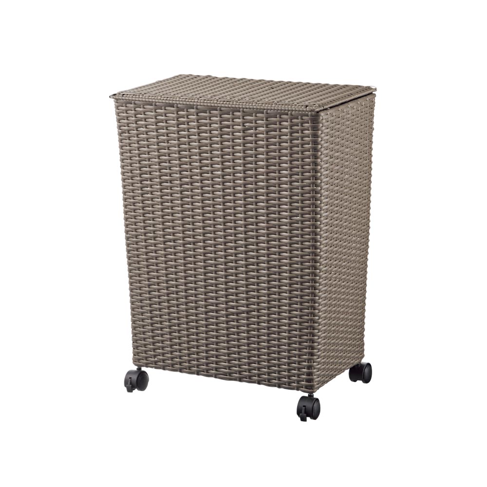 ラタン調ふた付きダストボックス 大 リビング ダストボックス KR0758