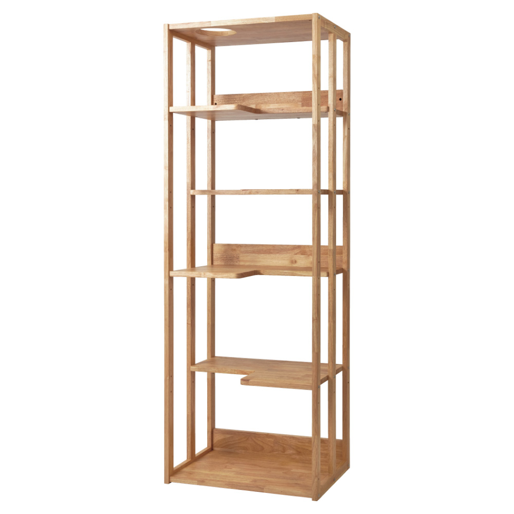 dショッピング |天然木の 猫も遊べる オープンラック 幅63cm 猫と