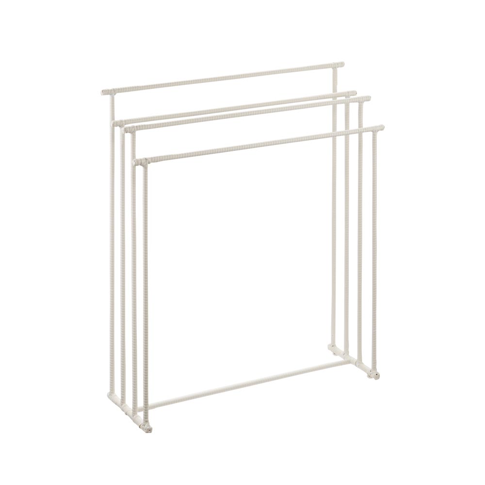 ≪バスタオルハンガー 4連≫ Lecru/レクリュ ラタン調バスシリーズ 洗濯機ラック ランドリーラック 洗濯用品 物干し KR1272