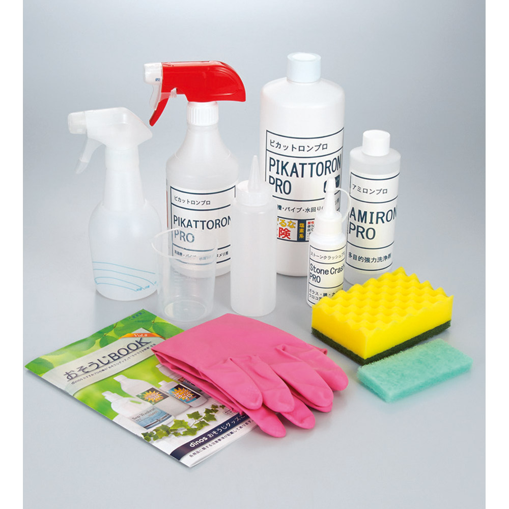 業務用洗剤 いいとこ取り3点セットプロ ミニ（お試し）3点セット ホワイトラベル 掃除 お手入れ用品 KR0051