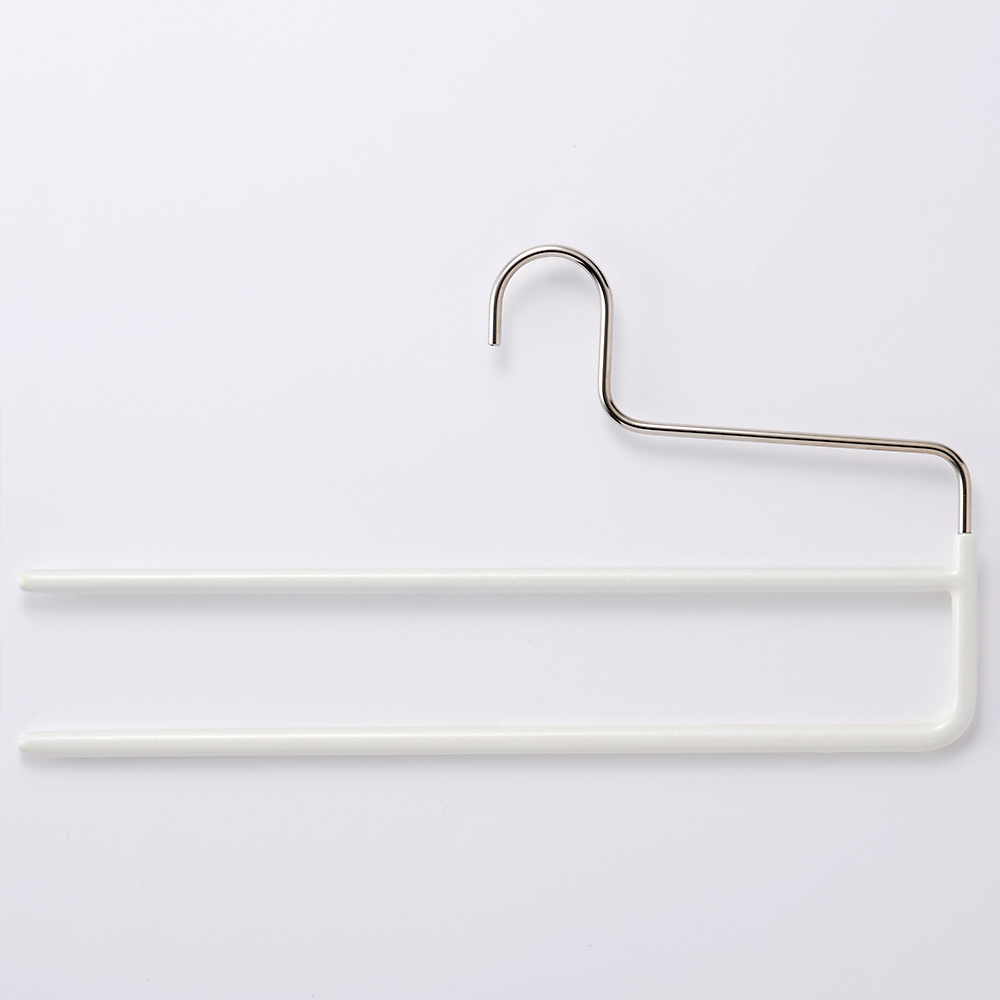MAWA/マワ ハンガー コンチハンガー パールホワイト5本組 衣類ハンガー スカート スラックスハンガー 衣類収納 KR0095