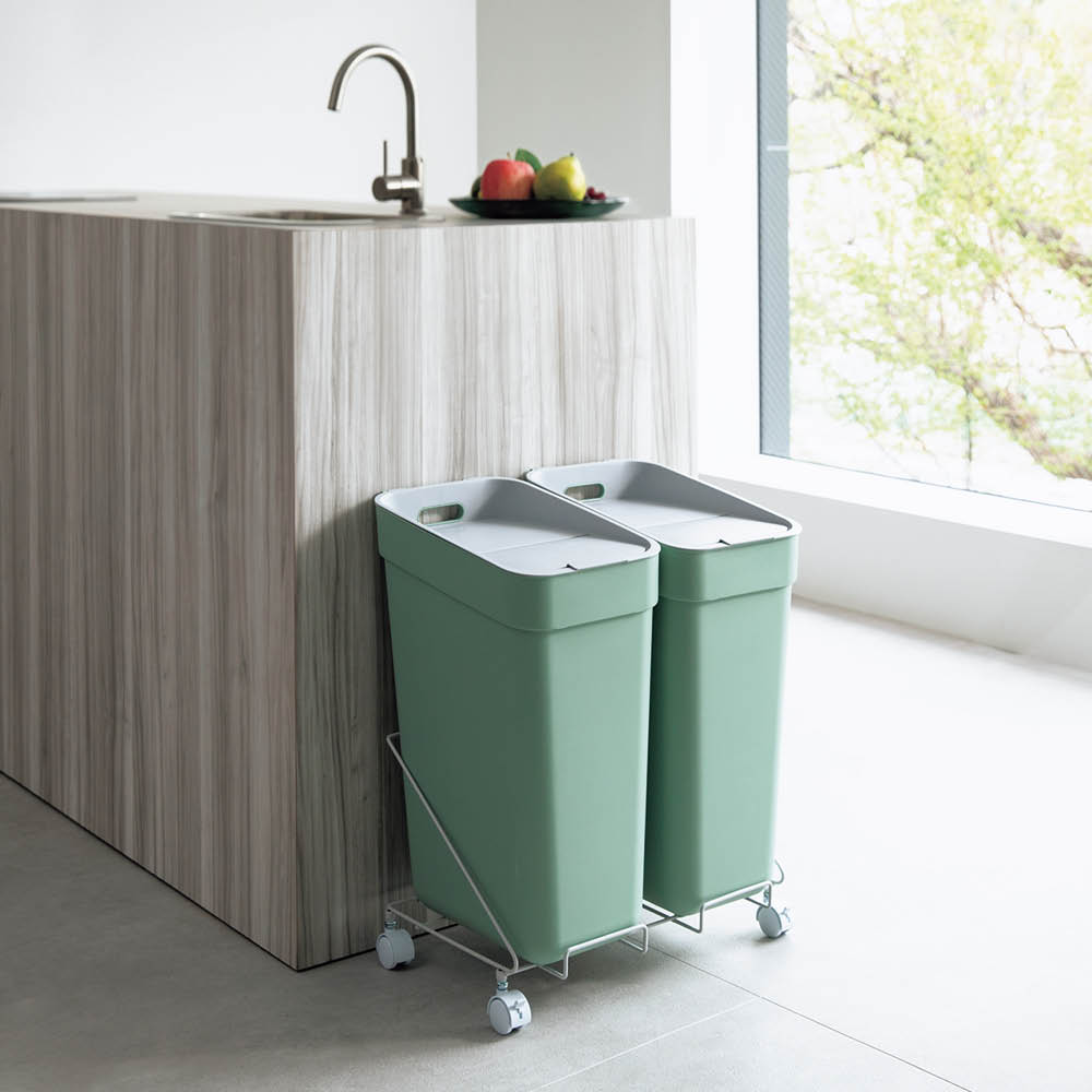 カーバー ダストボックスワゴン 30L×2・ダブルワゴン リビング ダストボックス KR0132