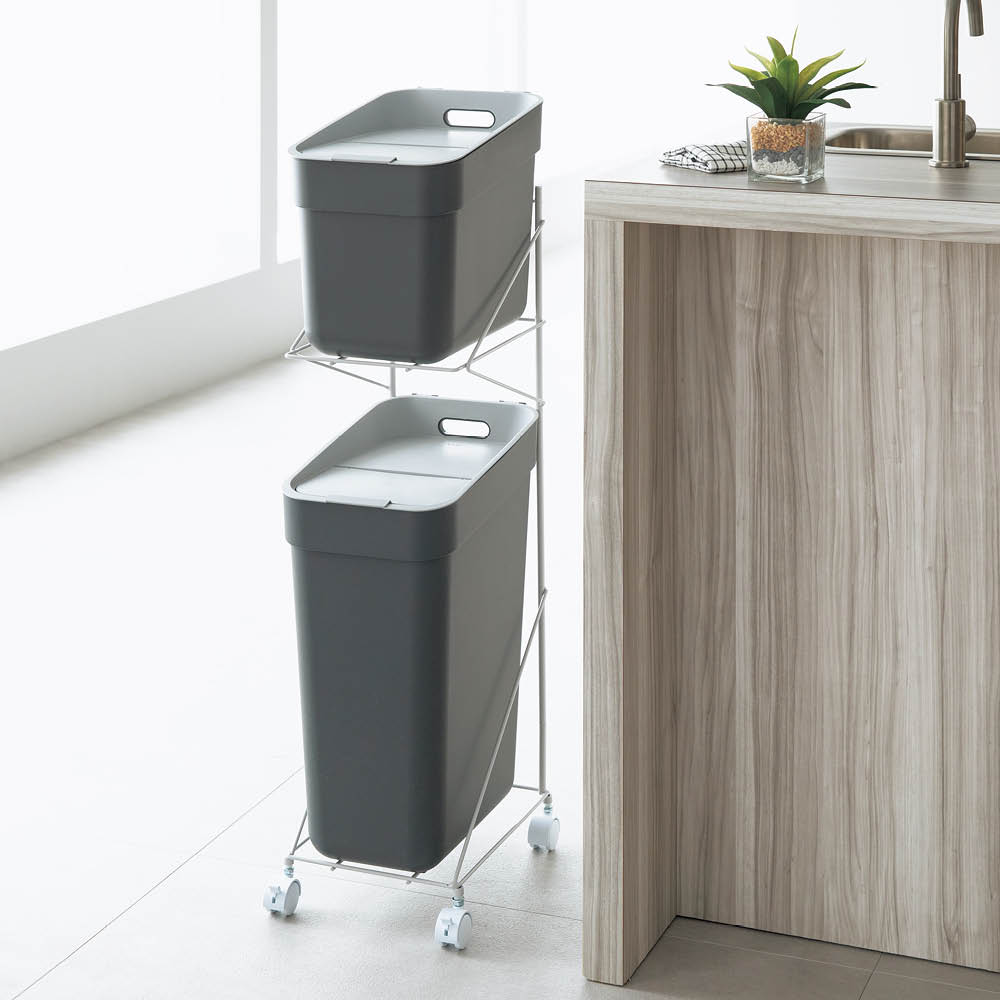 カーバー ダストボックスワゴン 20L+30L・ワゴン リビング ダストボックス KR0133